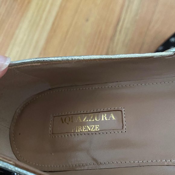 AQUAZURRA BLISS BALLET FLATS BLACK - Picture 7 of 7